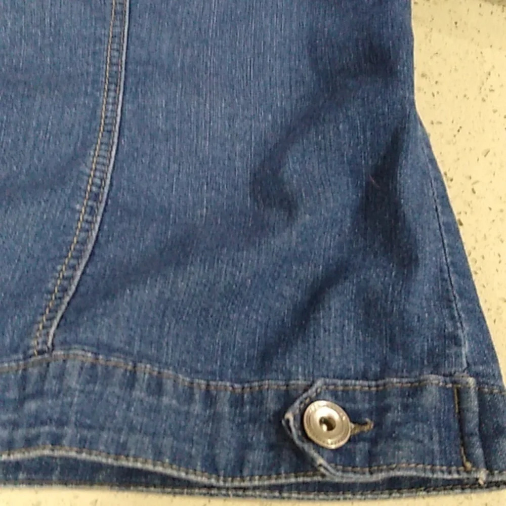 BACCINI CLASSIC TRUCKER SOFT DENIM JEAN JACKET SIZE 18/20/W - Picture 8 of 9